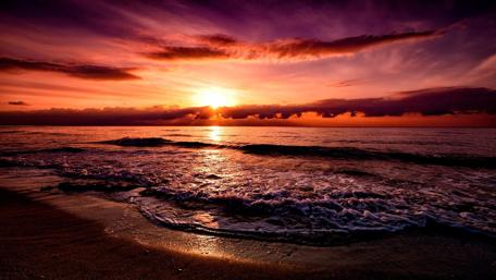 Beach sunset wallpaper