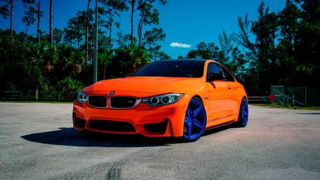 Orange BMW wallpaper