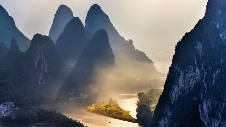 Yangshuo at dawn wallpaper