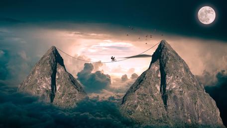 Mountain biking - Fantasy art wallpaper