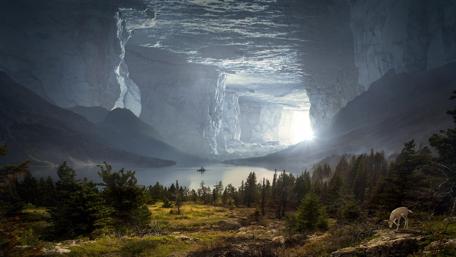 Cave world wallpaper
