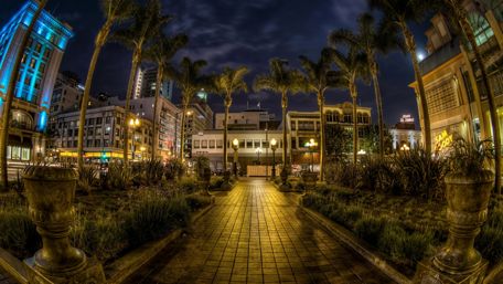 San Diego at night - Wide angel photography wallpaper