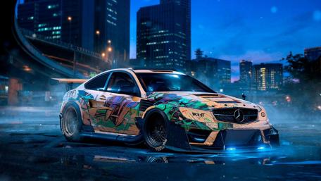 Mercedes-Benz rally car wallpaper