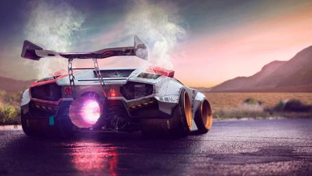 Lamborghini Countach concept car wallpaper