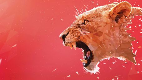 Roaring lion wallpaper