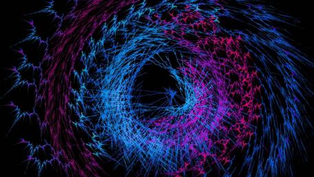 Neon vortex wallpaper
