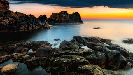 Hovs Hallar Coastline (Sweden) wallpaper