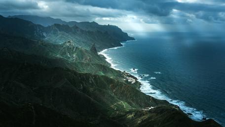 Tenerife aerial view wallpaper