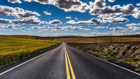 Empty road wallpaper