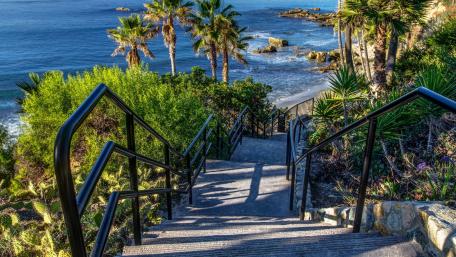 Stairs to Laguna Beach wallpaper