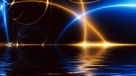 Radiant Night Waves wallpaper