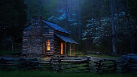 Carter Shields Cabin in Great Smoky Mountains National Park (Tennessee) wallpaper