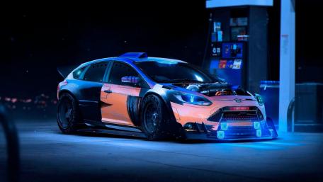 Futuristic Ford Focus Rally Car wallpaper