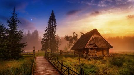 Landscape painting wallpaper