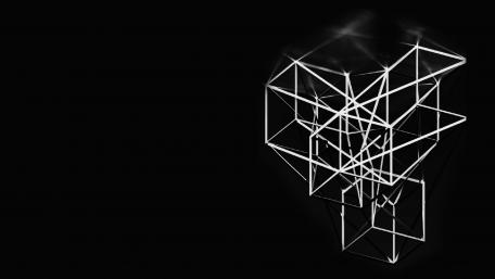 Geometric Abstraction in Monochrome Shades wallpaper