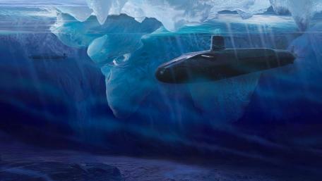 Submarine graphics art wallpaper