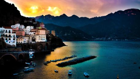 Amalfi at dawn wallpaper