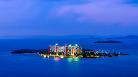 Isleta Marina at dusk  (Fajardo, Puerto Rico) wallpaper