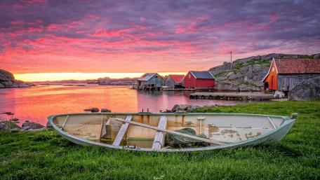 Sunset in Rogaland (Norway) wallpaper