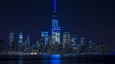 Blue lights wallpaper