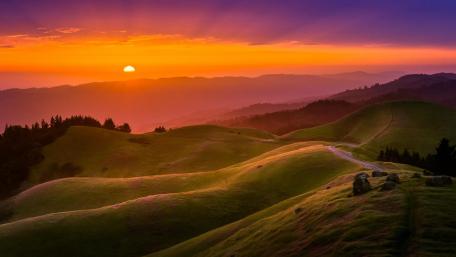 Mount Tamalpais during Sunset wallpaper