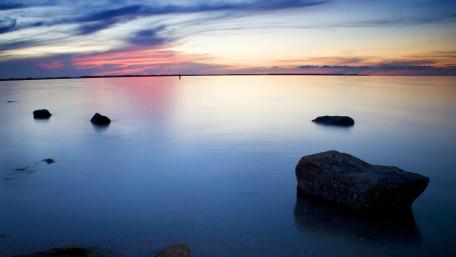 Serene Dawn by the Water's Edge wallpaper