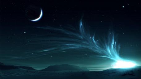 Moonlit Fantasy Sky wallpaper