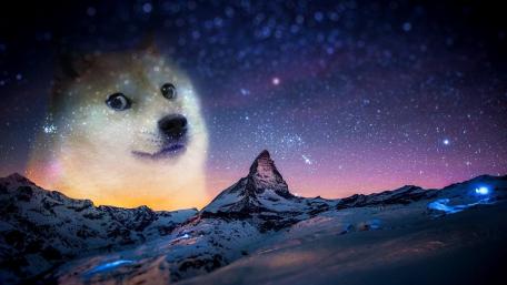 Doge in da sky wallpaper
