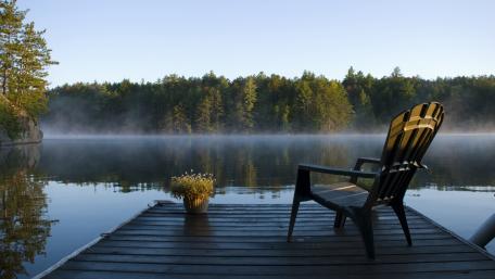 Overwater terrace wallpaper