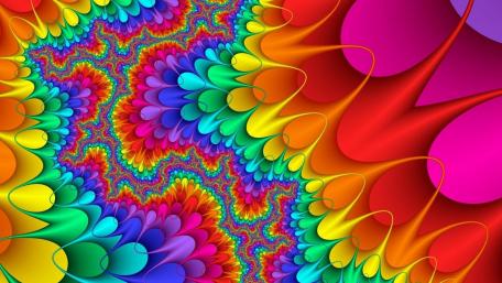 Fractal colors wallpaper