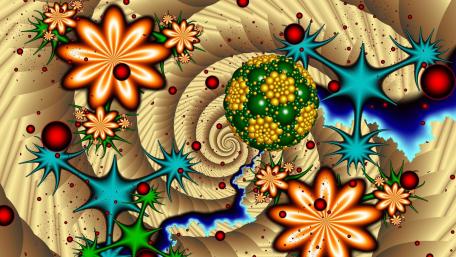 Vivid Abstract Bloom wallpaper