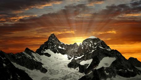 Ober Gabelhorn sunrise wallpaper