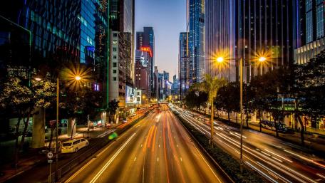 Hong Kong street wallpaper