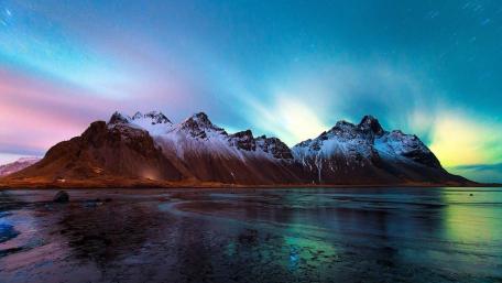 Vestrahorn, Brunnhorn, Eystrahorn wallpaper