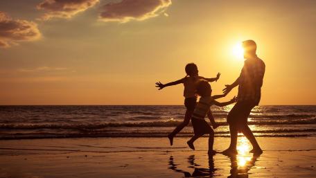 Father and Children wallpaper