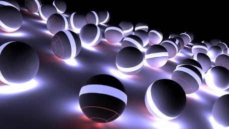 Light balls abstract art wallpaper