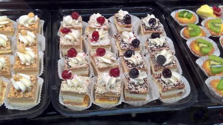 Delicious Dessert Display for Sweet Tooth Lovers wallpaper
