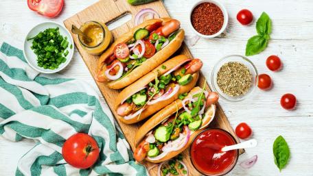 Hot dogs wallpaper