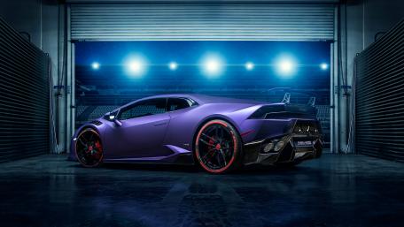 Purple Lamborghini Huracán wallpaper