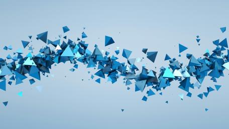 Dynamic Azure Geometry wallpaper