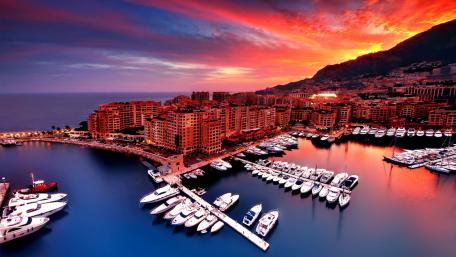 Port de Fontvieille (Fontvieille Harbour) wallpaper