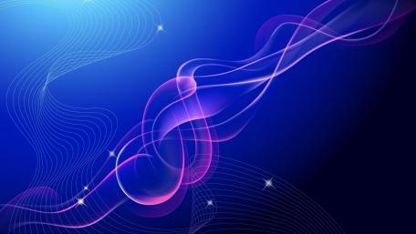 Electric Waves of Blue and Purple Light wallpaper