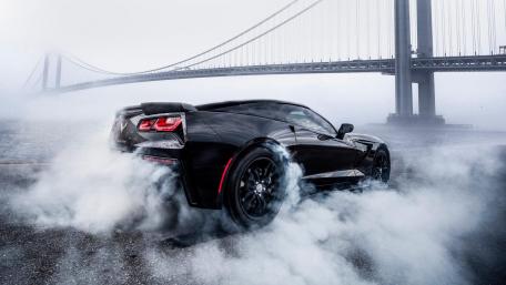 Black Chevrolet Corvette wallpaper