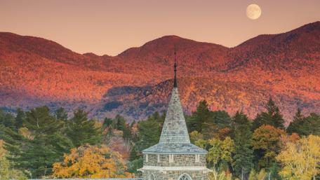Autumn in Adirondack Mountains wallpaper