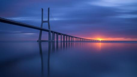 Vasco da Gama Bridge cable-stayed bridge wallpaper
