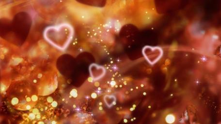 Light hearts wallpaper