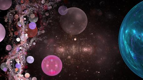 Planets - Abstract art wallpaper