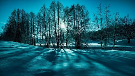 Snowy landscape wallpaper