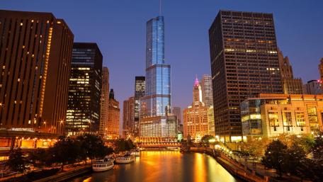 Chicago Riverwalk wallpaper