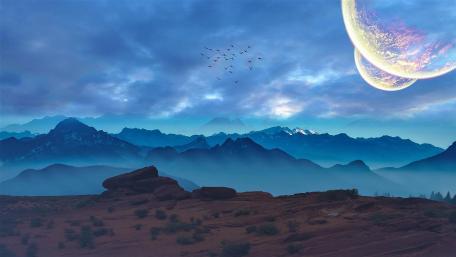 Planetary world wallpaper